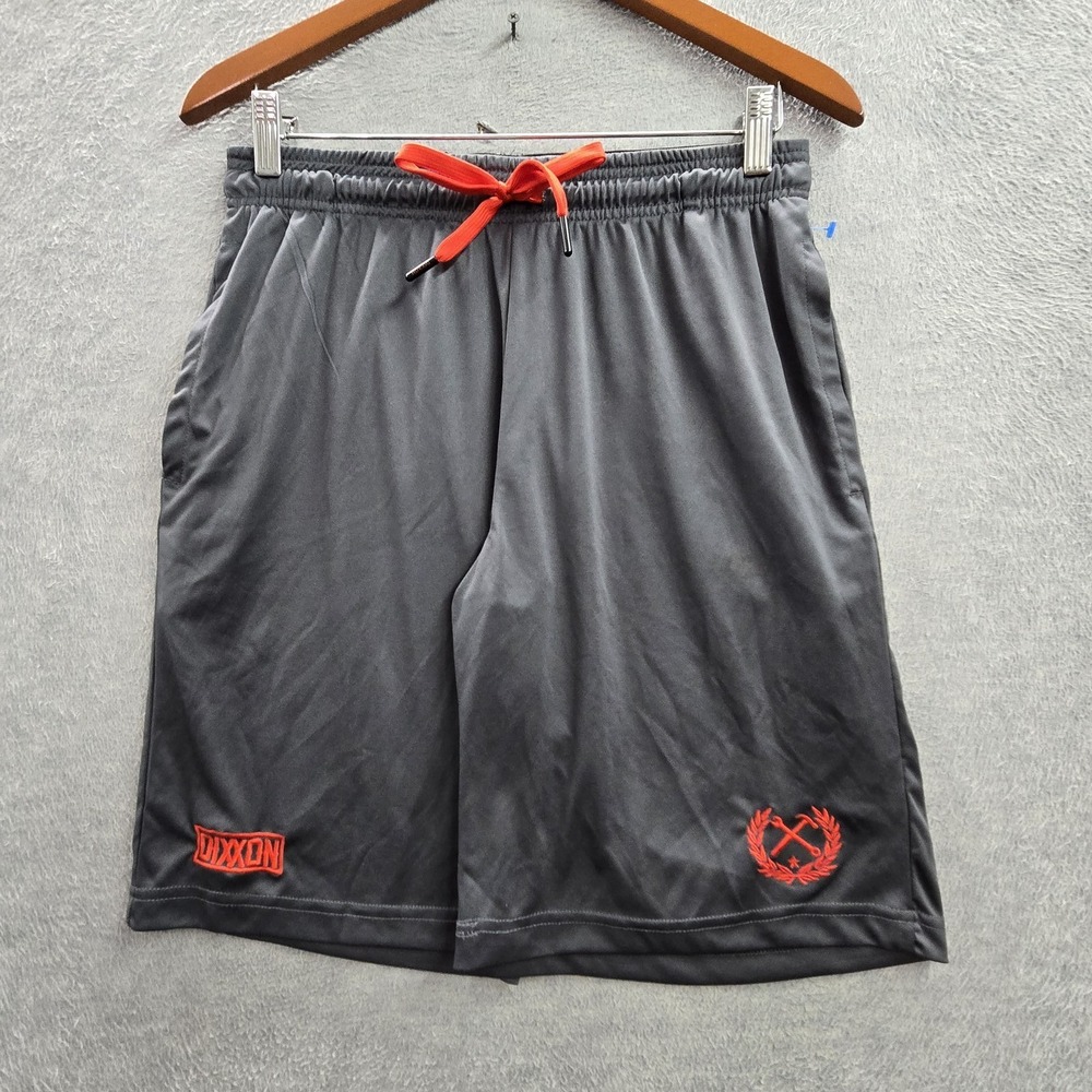 Dixxon Men Activewear Shorts S Gray Embroidered Athletic‎ Logo